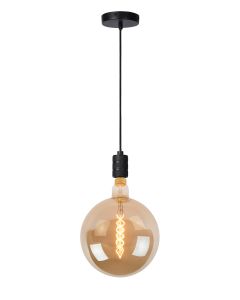 JOVA Hanglamp Ø 4,6 cm 1xE27 Zwart