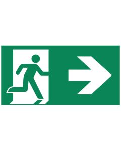 TEC pictogram-B man pijl rechts enkelzijdig