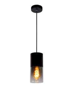 ZINO Hanglamp Ø 10 cm 1xE27 Zwart