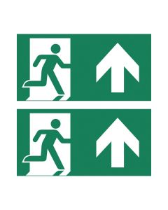 Kent plexiplaat pictogram-A man pijl omhoog dubbelzijdig