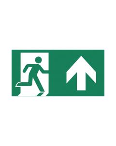 ADAM plexiplaat pictogram-A man pijl omhoog enkelzijdig