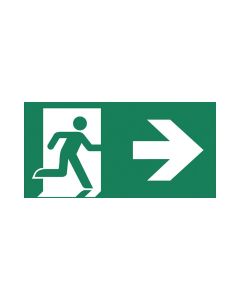 ADAM plexiplaat pictogram-B man pijl rechts enkelzijdig