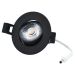 LED Camini Downlight rond kantelbaar 8W 36º 2.700K/DTW IP44 dimbaar Zwart