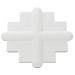 GBF 30 Afdekplaat inbouwrails tbv. GB14-40 - Wit