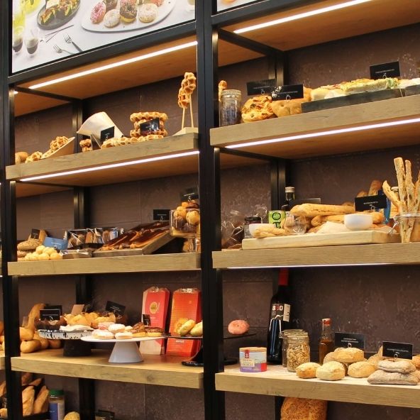 LED bakkerijverlichting met op maat gemaakte LED-strips Op maat gemaakte LED-strips in plank